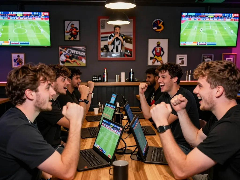 Watch friends enjoy exciting wins at GO8 sports betting lounge during Bundesliga games