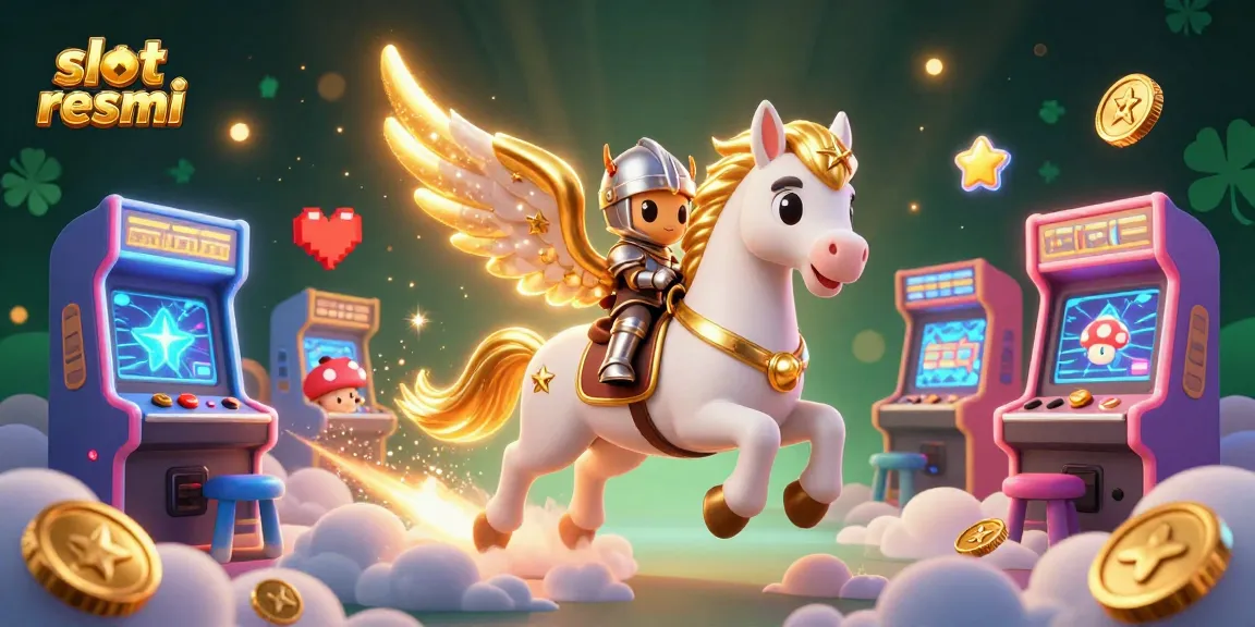 Spin to win with slot resmi in a vibrant fantasy casino environment filled with excitement and gaming elements.