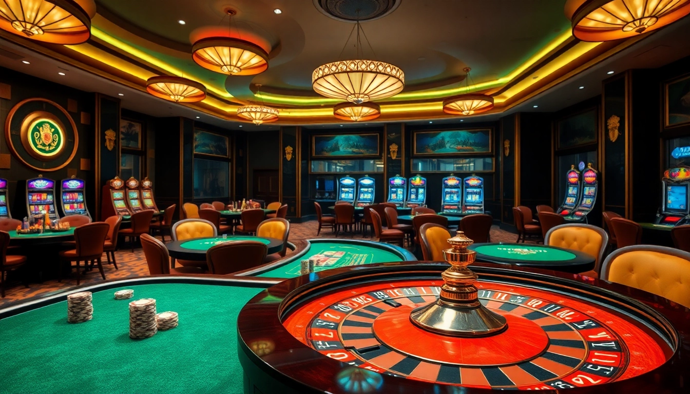 Engage in a thrilling gambling experience at the nohu casino with vibrant tables and exciting gaming elements.