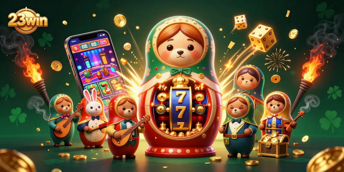 Bet on 23win with an exciting casino scene featuring dynamic characters and game elements.