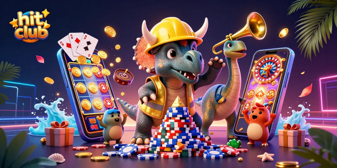 Experience the thrill of hit club with vibrant casino games and engaging cartoon characters building excitement.