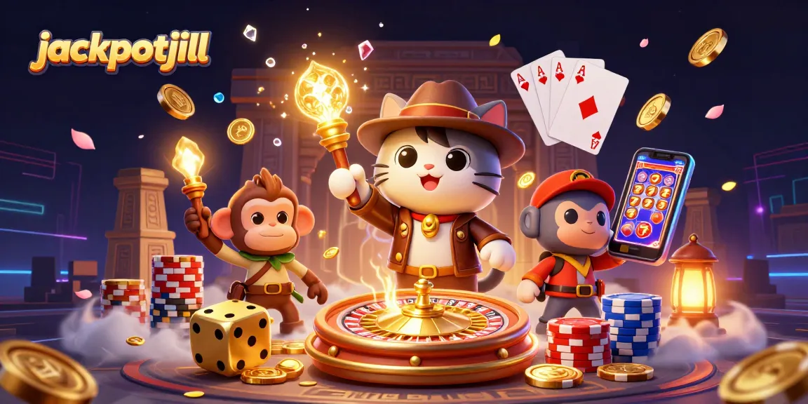 Win exciting prizes at jackpotjill while exploring a treasure-filled casino temple.