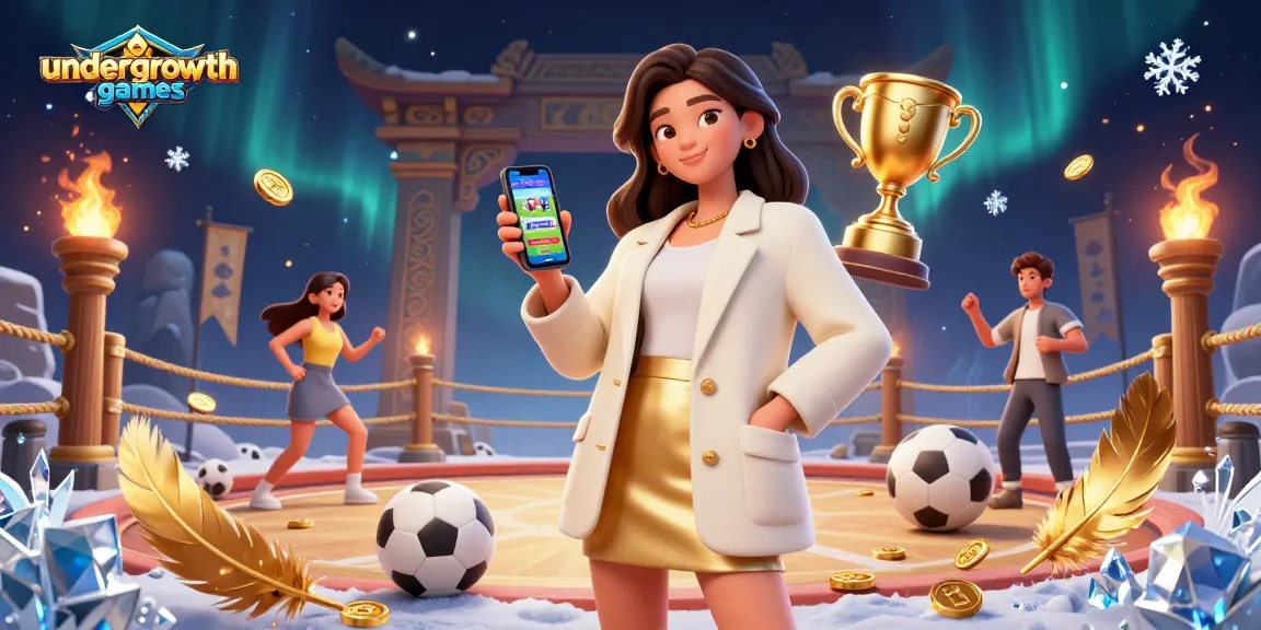 Experience thrilling betting with undergrowthgames, featuring a woman using a sports app!