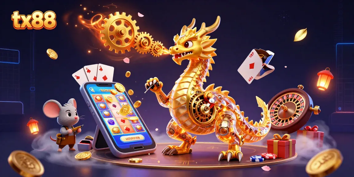 Experience unforgettable gaming at tx88 with golden dragon and captivating casino elements