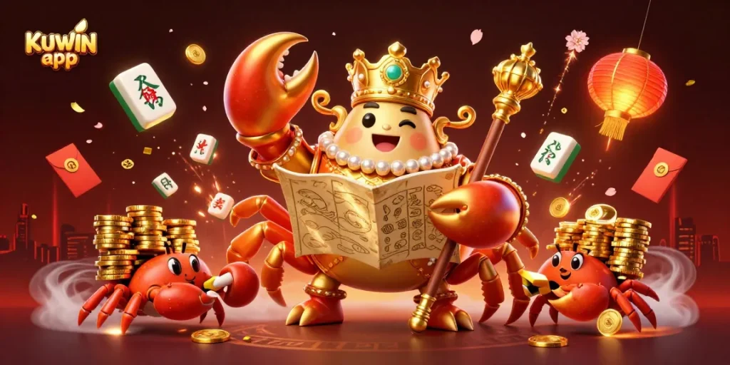 Play exciting games on the KUWIN app featuring vibrant characters and rich casino elements.
